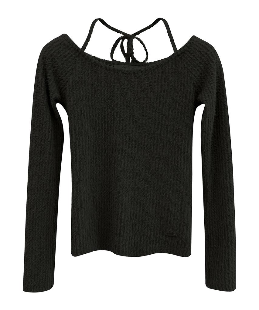 VIVACIOUS Kiss Contour Line Knit_4Colors