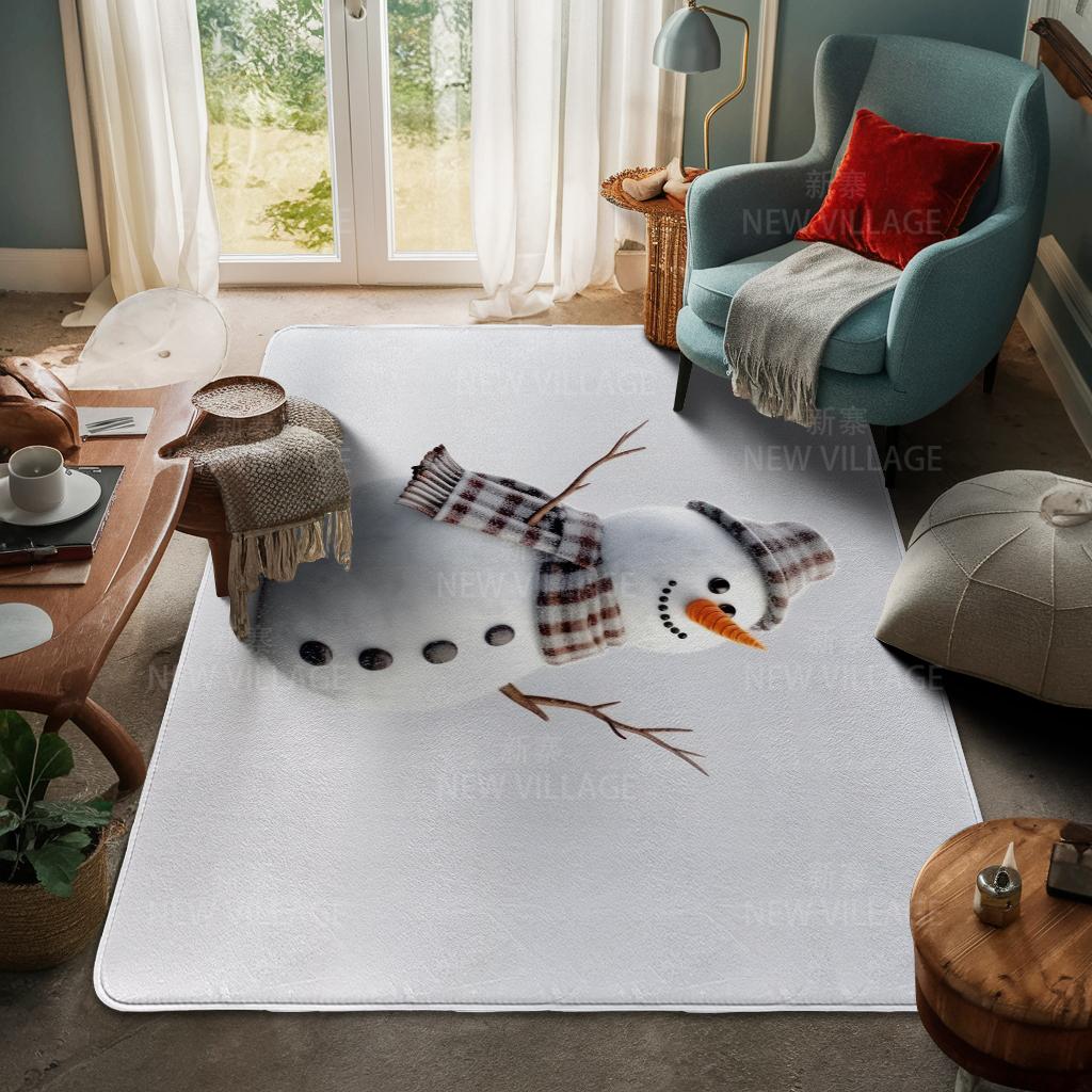 Ковер у входа в дом Домашний коврик у двери Гостиная Ванная Комната Ноги ванная комната Нескользящие коврики с водопоглощением для ванной Счастливого Рождества зима