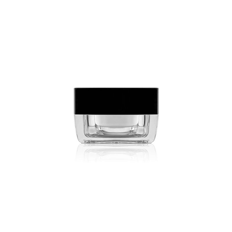 [5g10g15g20g30g50g Black Cover Square Bottle] Classic Acrylic Cream Spray Bottle Subpackaging Empty Bottles