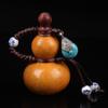 Chinese Style Mini Gourd Decor Retro Water Bottle Portable Wood Gourd Hanging Decor  Travel