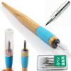 Держатель пера Tachikawa Comic Pen, хромированное перо Zebra Comic G Model x 10 (Т-40) + (ПГ-6С-СК)