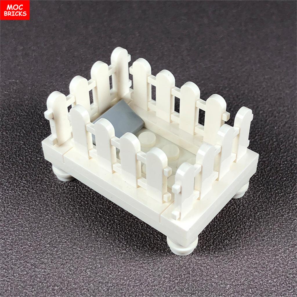 Нетоксичные кубики Moc Серия колясок для младенцев Бутылочка для кормления Фигурка ребенка Собранные строительные блоки Обучающая игрушка для детей Подарок