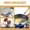 Stainless Steel Frying Pan Non-coated Steak Cooking Pot Durable NonStick Pan  Gas Induction Cooker
