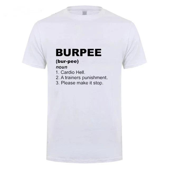 Футболка для мужчин Crossfit Workout Burpee King Футболка мужская летняя с коротким рукавом Harajuku Redtube Hunter X Hunter