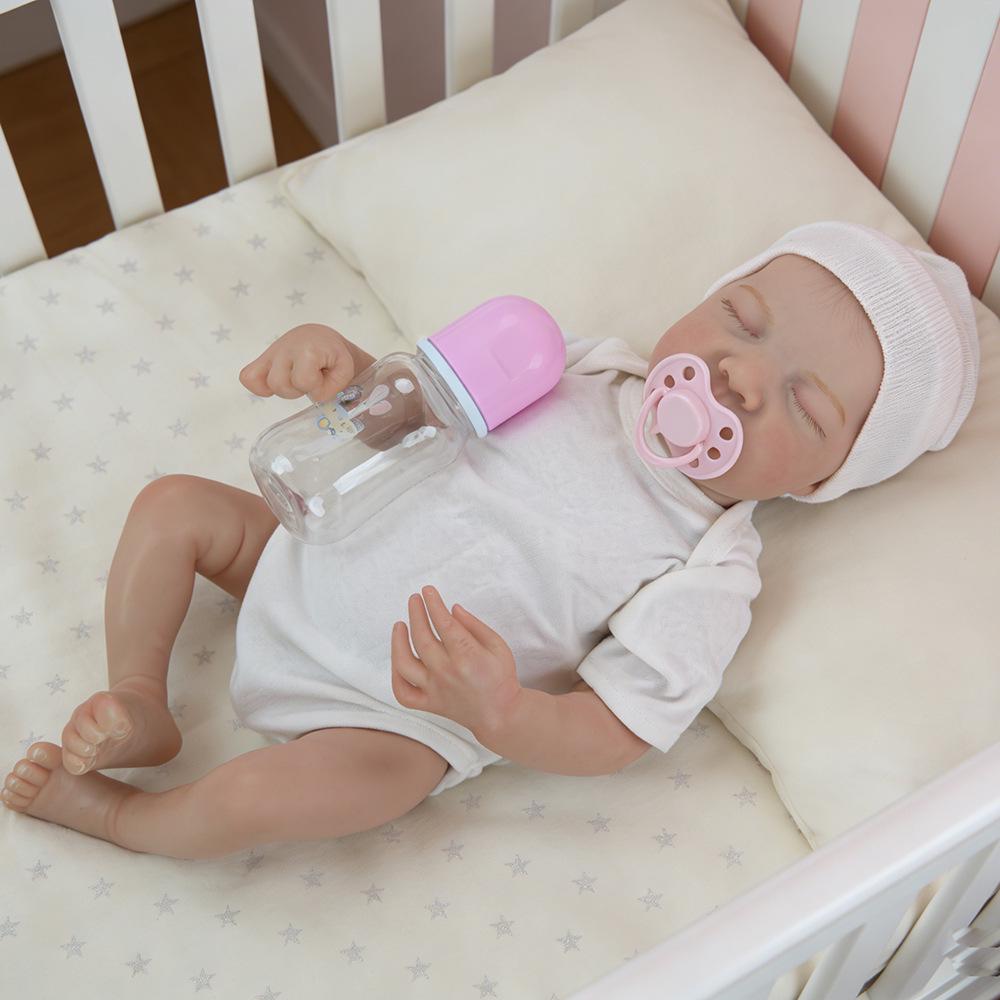 18-inch Realistic Full Silicone Reborn Doll 'Levi' with 3D Skin - Exquisite Baby Gift Toy