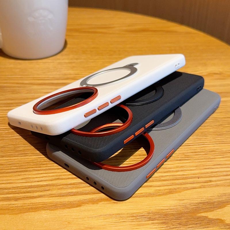 Для OnePlus 13 13T Чехол для телефона однотонный с вращающейся магнитной подставкой, противоударный и защищающий от отпечатков пальцев