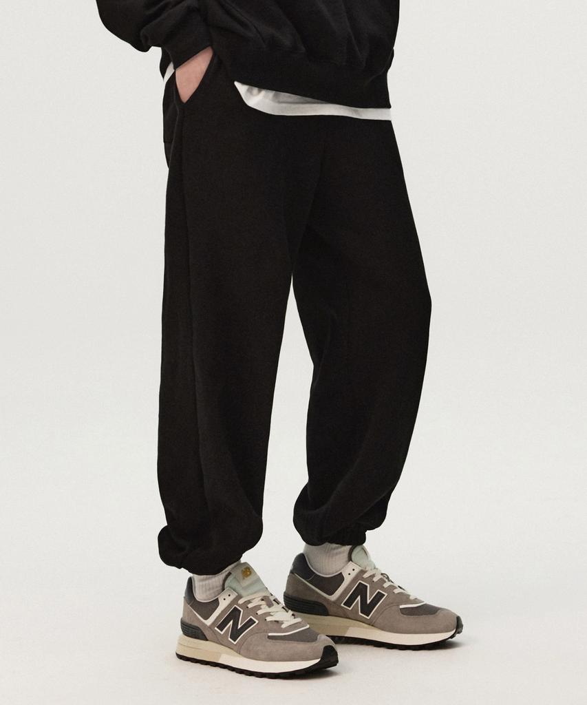 TOPBOY [2Pack Non-Fleece Or Fleece] Essential Elastic Waist Sweat Jogger Pants 3 Colors (Type B)