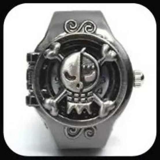 Луффи Фрэнки Робин Пират Япония Мультфильм Анимация Ребенок Кольцо на палец Часы Кварц Соломенная шляпа Ювелирное изделие Подарок Регулируемый Серебро Бронза Медь