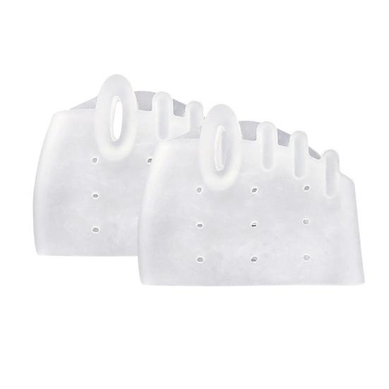 4 пары силиконовых разделителей пальцев ног для женщин, мягкие разделители пальцев ног для перекрывающихся пальцев ног, корректор стопы, выпрямитель для перекрывающихся пальцев ног