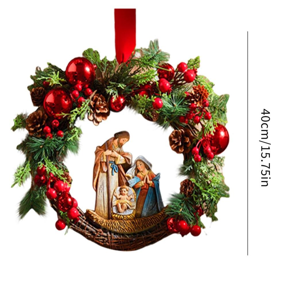 Рождественский венок Священный висячий орнамент Рождественское украшение дома