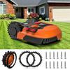 2 Pcs 205mm Lawnmower Anti-Slip Spikes Robotic Lawnmower Spikes Anti-Skid Spikes with Screws for Worx Landroid S/M Robot Lawn Mower