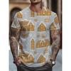 Hat Sale Ho Ho Ho Christmas Theme T-shirt 3D Print Crew Neck Short Sleeve Funny T Shirt for Men Women Clothing Tops