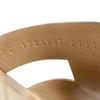 Excellent HERMES Sandals legend H logo leather wedge sole Brown 36.5 172196Z Used