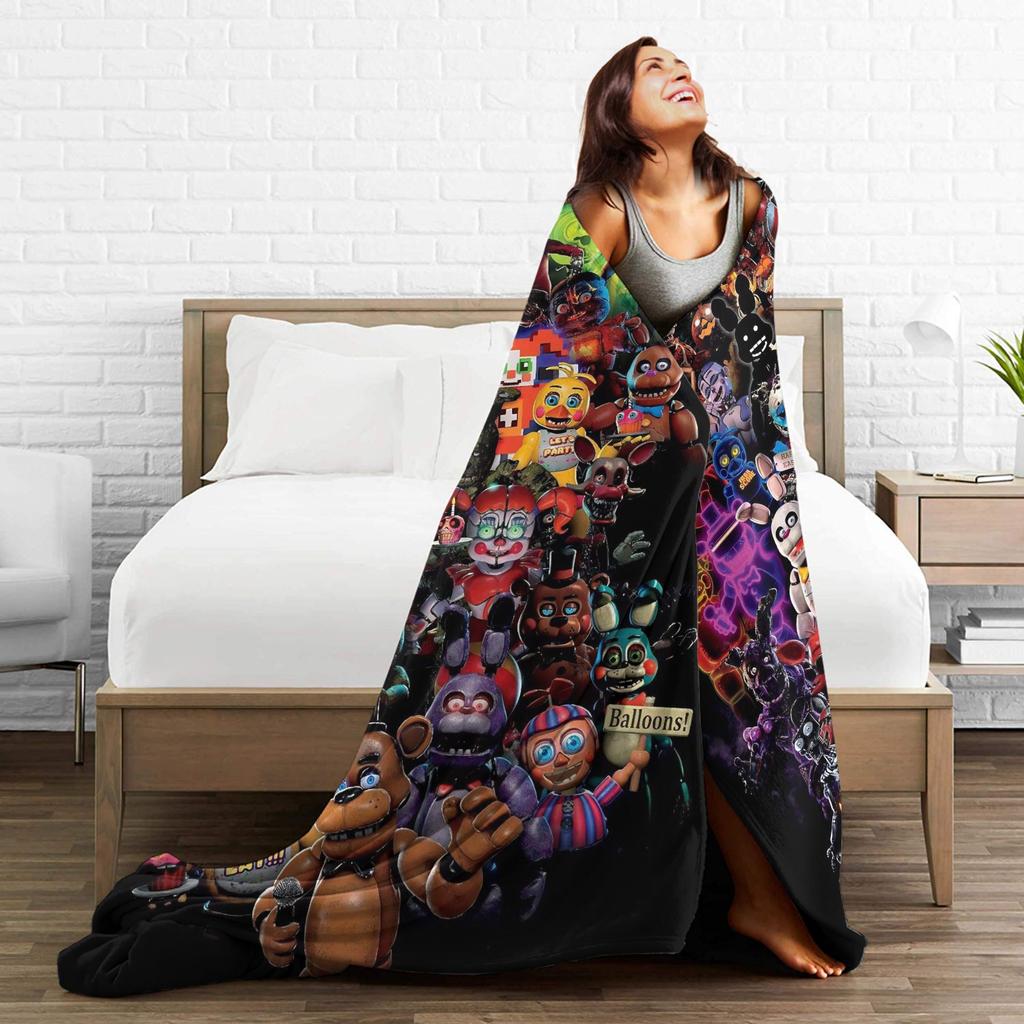 At F-Freddys Blanket Warm Comfortable Plush Bedding Throws For Kids Adult Couch Chair Sofa Bed Flannel Bedspread Bed Cover