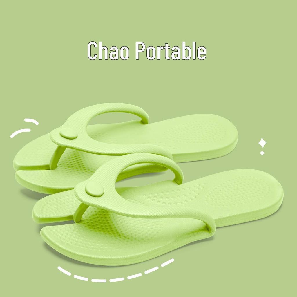 EVA Non-Slip Folding Slippers for Travel and Bathing - Unisex Flip-Flops for Business Trips and Beach