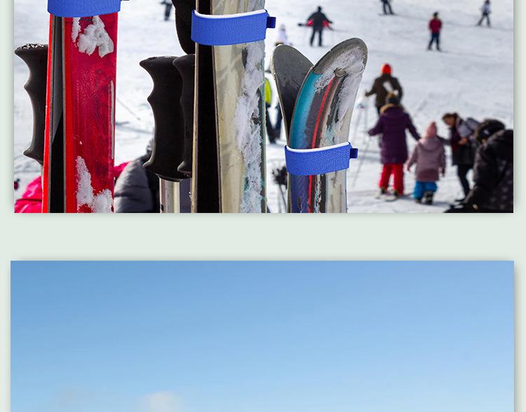 Cross-Border Adjustable Ski Bindings with EVA Pad and Magic Tape Nylon Straps