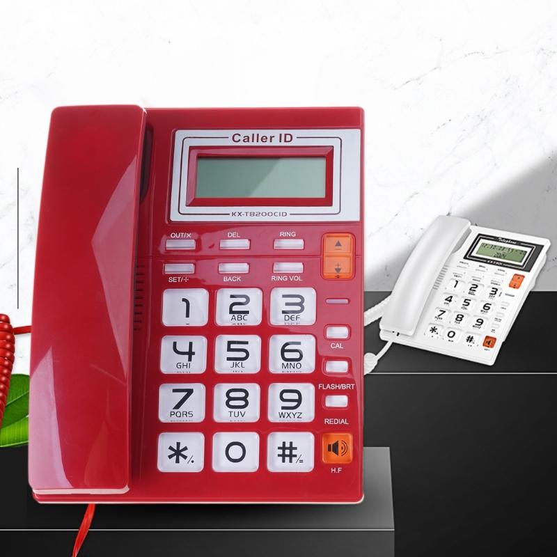 Настольный проводной телефон для дома, стационарный телефон с большой кнопкой, громкой связью, для дома, офиса, отеля