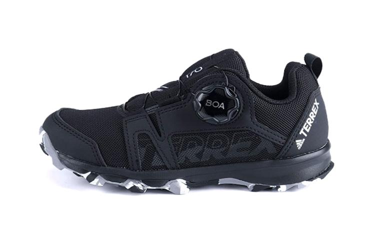 adidas Terrex Agravic Boa K Винтажные Устойчивые к истиранию Низкие Детские Беговые Кроссовки Черные Детские EF3635