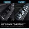 5Pcs/Set Carbon Fiber Look Window Lift Switch Button Frame Sticker Fit for Mercedes-Benz A/B/C/E Class /CLA/GLA/GLE/ML/GLK