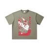 260 GSM Double Yarn 32 Count 100% Cotton Chainsaw Man V28 Denji Print Unisex Heavy Cotton T Shirt