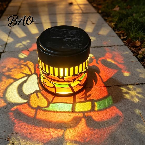Rust Proof Iron Garden Fixtures Solar Christmas Wall Light, Santa Claus Projection Lamp with Rust-Proof Warm White Holiday Yard Decor Frame,