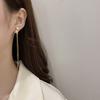 Модные женские серьги-подвески Звезда Резиновая цепочка Серьги Модные женские длинные подвески Женские простые украшения Подарок