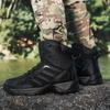 Высокие ботинки Мужские Дышащие Износостойкие Мягкие Боевые Ботинки на Толстой Подошве Противоскользящие Удобные Повседневные Уличные Ботинки для Пешего Туризма Мужские