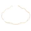 Women Metal Headband Geometry Wave Shape Hair Hoop Non-Slip Elastic Design Bang Hairband Hair Accessories