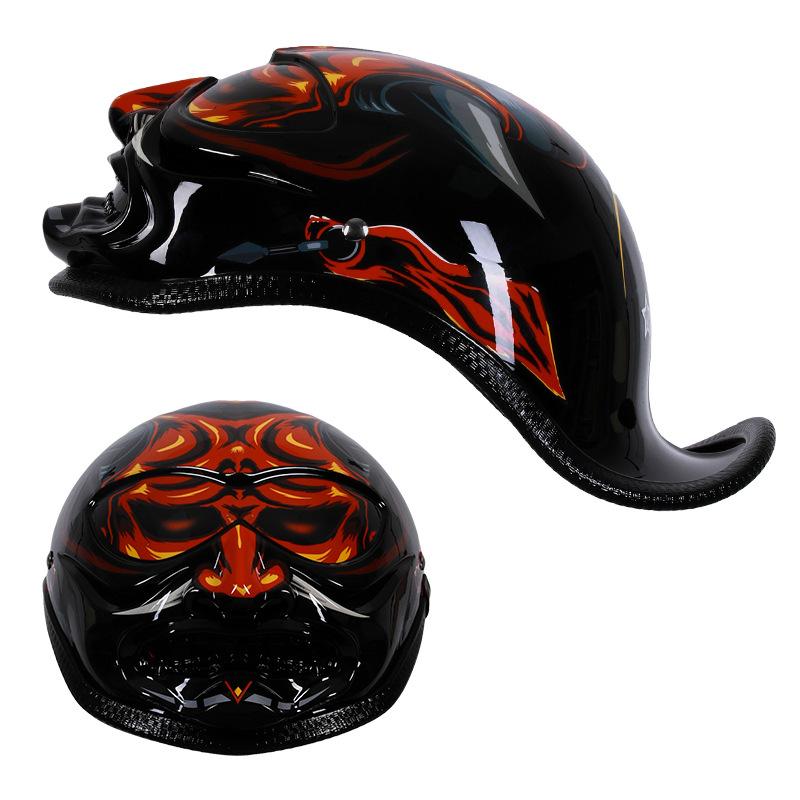 Винтажный полушлем, шлем электромобиля, автомобильный защитный шлем, мотоциклетный шлем-ковш для мужчин и женщин