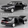 1:24 Santana Литые Игрушки Модели Сплав Полицейские Машины 6 Открывающихся Дверей Звук Свет Инерционные Машинки Коллекционные Детские Подарки на Фестиваль
