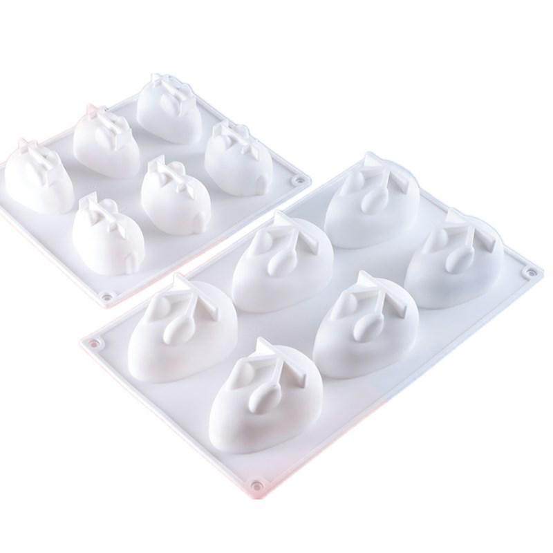 Силиконовая форма «Зайчик» на 6 ячеек для 3D-торта, мусса, пудинга и желе