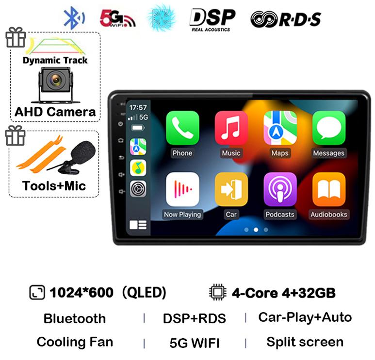 Android 14 Беспроводной Carplay Auto Для Ford Fusion 1 2005-2012 Автомагнитола GPS Навигация Мультимедийный Видеоплеер 4G WIFI Стерео