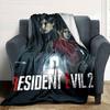 1 шт. Плед Resident Evil 8 Мягкий теплый плед для дома, офиса, путешествий Всесезонное уютное постельное белье Подарок, Уютный офисный аксессуар