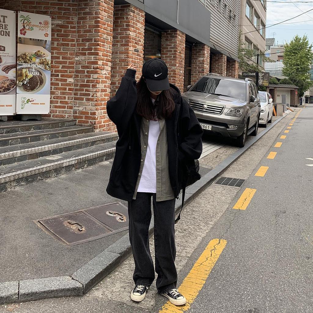 Новая серая толстовка с капюшоном и застежкой-молнией для женщин – Весенняя мода