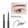 Ultra-Fine 1.5mm Double-Headed Eyebrow Pencil: Waterproof, Sweatproof, Smudge-Proof, Long-Lasting, Perfect for Beginners.