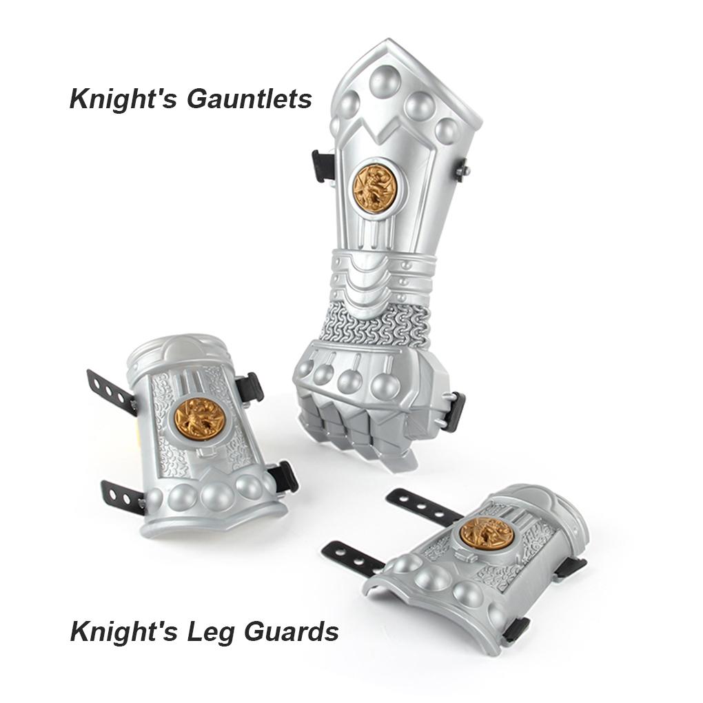 10 шт./набор Детский средневековый костюм Хэллоуин Сценическое выступление Детский сад Шлем Перчатки Комплект Подарок на день рождения Фестиваль