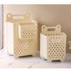Foldable, Hollow, Breathable, Wall-mountable, No-drill Household Laundry Basket