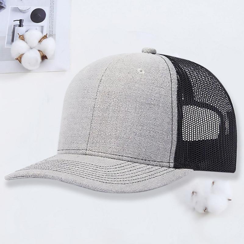 Micro-curved Mesh Hat Richardson 112 Truck Driver Hat Outdoor Sun Protection Shade Color Matching Baseball Hat