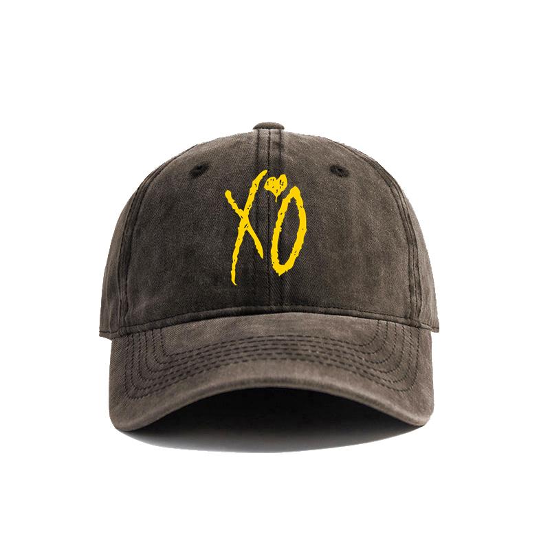 XO The Weeknd Baseball Cap Distressed Hats Cap Unisex Retro Outdoor Summer Adjustable Dad Hat MZ-390