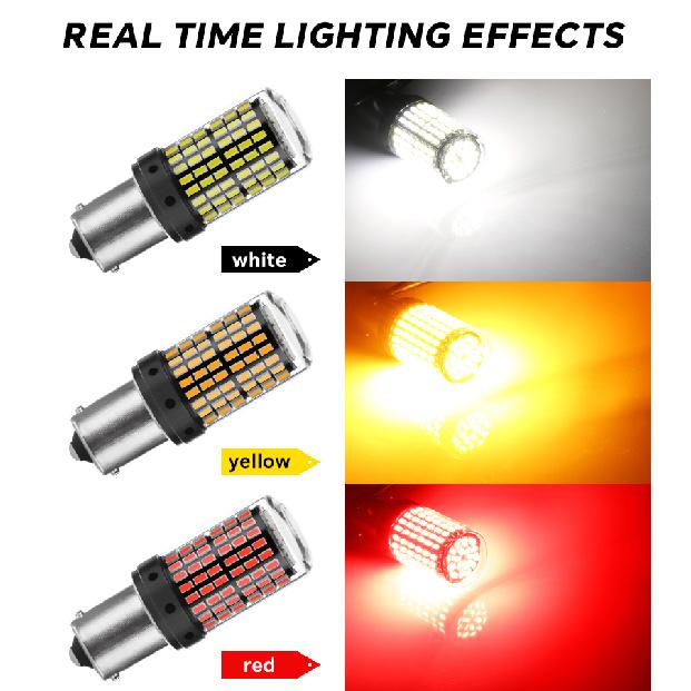 YiRui 2 шт. 12-48 В Новые светодиодные лампы 144smd Лампа Задний Поворотник BA15S P21W BAU15S PY21W 7440 W21W P21/5W 1157 BAY15D Поворотник 2