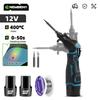 30W Electric Soldering Iron Gun Welder Hot Air Gun Heating Welding Machine 400℃ Adjustable Temperature For 12V Battery