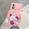 Для Poco X4 Pro 5G M4Pro Чехол Funda Винтажный Цветок Лист Защитный Чехол TPU Capa Для Xiaomi Poco X4 Pocox4 X 4 M4 Pro Coque