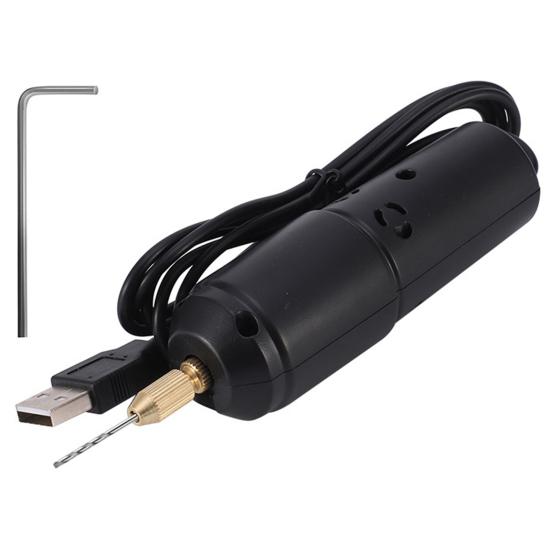 1 шт./1 компл. USB ручная дрель Мощный матовый двигатель Высокая скорость вращения Штамповка Коррозионностойкая мини-дрель для изготовления ювелирных изделий
