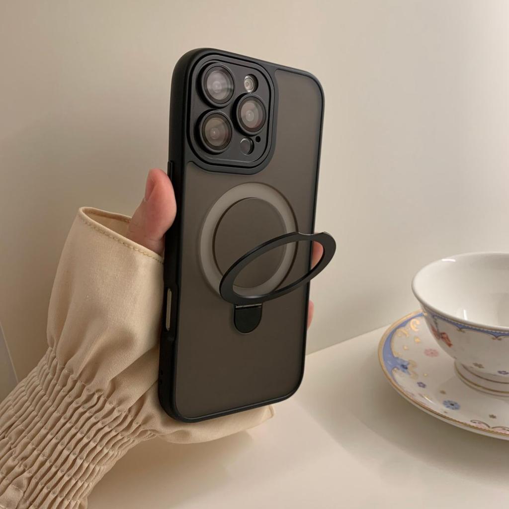 Hot selling alloy lens Apple 16 suitable for iPhone 15 Promax phone case holder magnetic