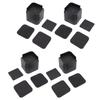 4 Set Rubber Bed Risers Multifunctional Safe Expansion Space Furniture Raiser for Tables Chairs Sofas and Cabinets