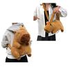 Capybara Plush Backpack Handbag Kawaii Fashion Plushie Doll Fur Bag Children's Bag Handbag Mini Knapsack Bag Gift for Girlfriend