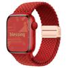 Эластичный радужный нейлоновый плетеный ремешок для Apple Watch с магнитной застежкой