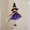 Хэллоуин Украшение Ведьма Девочка Метла Ангел Подвеска Подвесная Сетчатый Шелковый Дизайн Для Рождественской Елки Вечеринки Фестиваля Украшение
