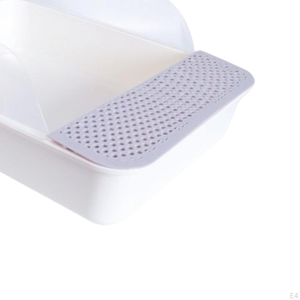 Open Tray Cat Toilet Wear Resistant with High Side Non Anti Splashing Kitty Litter Box Sandbox for
