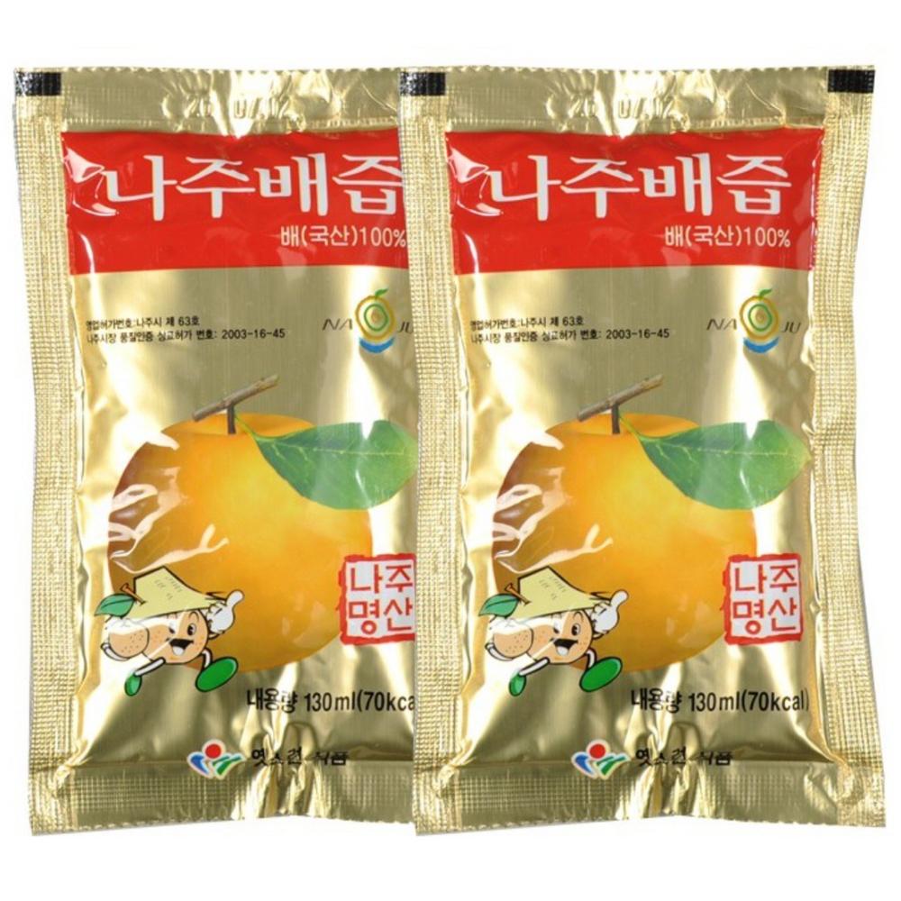 Delicious and Sweet Large Naju Pear Juice 130ml 50 pcs